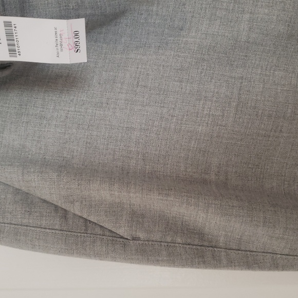 NWT White House black Market Size 14 Grey Flare pants - Picture 3 of 5